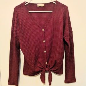 Altar'd State Button-Up Thermal Top